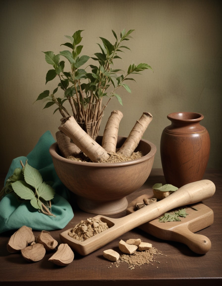 pikaso_texttoimage_antique-analog-vintage-Pueraria-Lobata-root-a-stap (1)